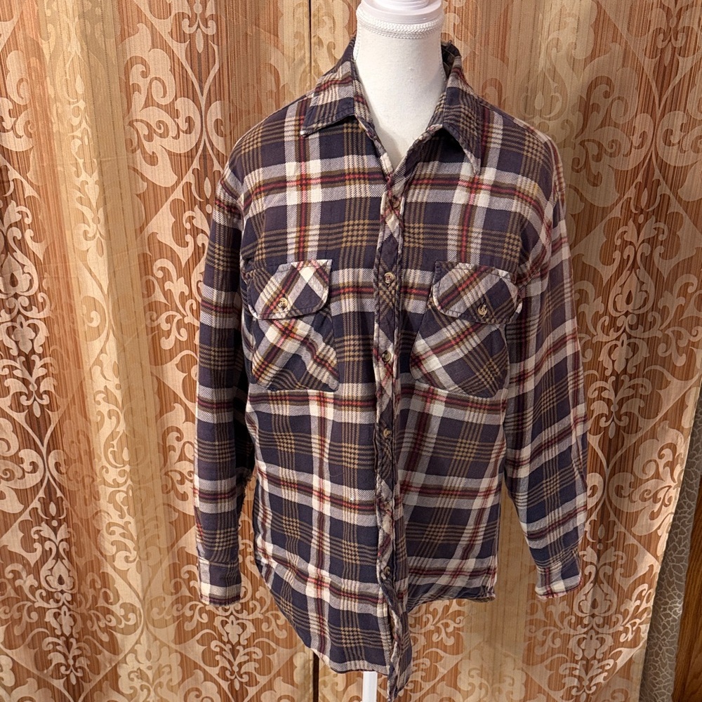 Plaid Button-Up Shirt Jacket